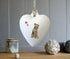 Airedale Terrier Ceramic Heart Bauble